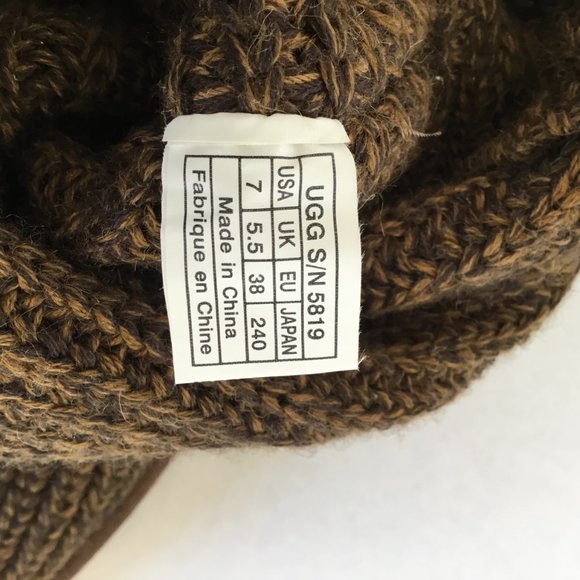 Ugg Brown Sweater Boot Size 7 - Picture 6 of 7